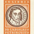 Ex-libris (bookplate) - Dr Ladislaus Petrikovits