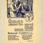 Műlap - for József Ede Rigler's paper articles factory