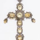 Breast pendant, cross-shaped