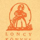 Ex-libris (bookplate) - Book of Loncy