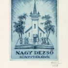 Ex-libris (bookplate) - From the library of Dezső Nagy