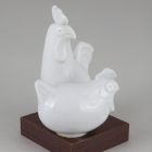 Statuette (Animal Figurine) - "Rooster and Hen"