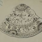 Drawing - Haban plate from the Mór Spitzer's collection