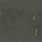 Drawing - ceremonial vessels with grape and leaf motifs, from the Temple of Solomon
