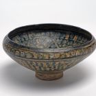 Flared footed bowl - so called Sultanabad bowl (Kashan)