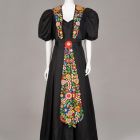 Evening dress with overcoat