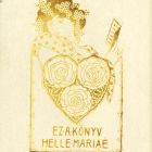 Ex-libris (bookplate) - This book belongs to Mária Helle
