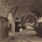 Exhibition photograph - corridor with the 17th century furnitures, at the Millennial Exhibition, on the floor of the renaissance buildings , historical section (L.room)