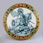 Ornamental plate - With Saint George