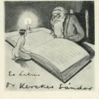 Ex-libris (bookplate) - Dr. Sándor Kerekes