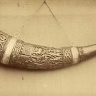 Photograph - the so called "Horn of Lehel" from the collection of the Museum Jászberény, at the Exhibition of Applied Arts 1876