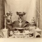 Exhibition photograph - objects of precious metal, in the Hungarian applied arts' pavilion, Paris Universal Exposition 1900