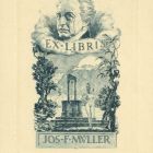 Ex-libris (bookplate) - Jos. F. Müller