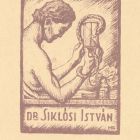 Ex-libris (bookplate) - Dr. István Siklósi