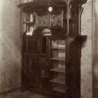 Exhibition photograph - bookcase, Autumn Furniture Exhibition of the Museum of Applied Arts 1899