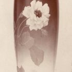 Photograph - Vase with painted floral decoration, opened tea roses