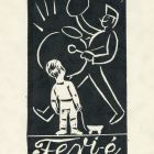 Ex-libris (bookplate) - Belongs to Feri