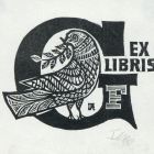 Ex-libris (bookplate) - GF (Ferenc Galambos)