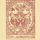 Ex-libris (bookplate) - Mein Buch Otto v. Albrichsfeld