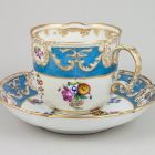 Cup and saucer - Rococo revival styled