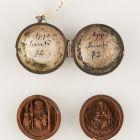 Rosary bead - with the figure of Saint James the Great and Virgin Mary