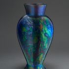 Vase - With labrador eosin glaze