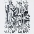 Ex-libris (bookplate) - From the library of Count István Révay