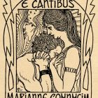 Ex-libris (bookplate) - E cantibus – Marianne Cohnheim