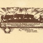 Ex-libris (bookplate) - Ex bibliotheca agriculturale Stephani Csanak