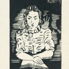 Ex-libris (bookplate) - The book of Mrs. Kerezsi