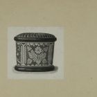 Drawing - salt cellar with carved by shepherd