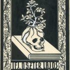 Ex-libris (bookplate) - From the books of Lajos Oszter jr.