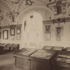 Exhibition photograph - room of the literary objects,at the Millennial Exhibition, on the floor of the historical section of the renaissance buildings (XXXV.room)
