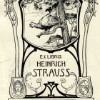 Ex-libris (bookplate) - Heinrich Strauss