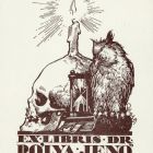 Ex-libris (bookplate) - Dr. Jenő Pólya