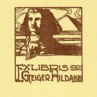 Ex-libris (bookplate) - Hilda Geiger