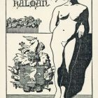 Ex-libris (bookplate) - Kálmán Koronthály