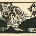 Ex-libris (bookplate) - It belongs to Tekla Bakonyi