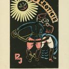 Ex-libris (bookplate) - Eroticis R I (István Réthy)