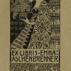 Ex-libris (bookplate) - Emma Aschenbrenner