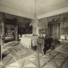 Interior photograph - music room in the Pálffy Palace of Királyfa