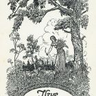 Ex-libris (bookplate) - The book of Ilus (wife of dr. Rezső B. Soó)