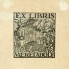 Ex-libris (bookplate) - Adolf Mérei