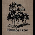 Design - book plate of Izor Halmos