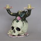 Candlestick - skull-shaped