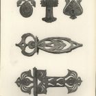 Design sheet - design for ironwork relating to furniture and key escutcheons