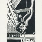 Ex-libris (bookplate) - Belongs to László Reitzer