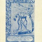 Ex-libris (bookplate) - Bibliothecae Universitatis Kolozsvár