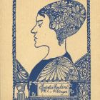 Ex-libris (bookplate) - Mrs. Gyula Gyárfás