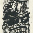 Ex-libris (bookplate) - The book of Dr Sándor Pintér